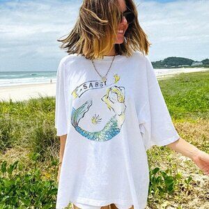 Sabbi / Free People oversized mermaid graphic tee / XL / never worn